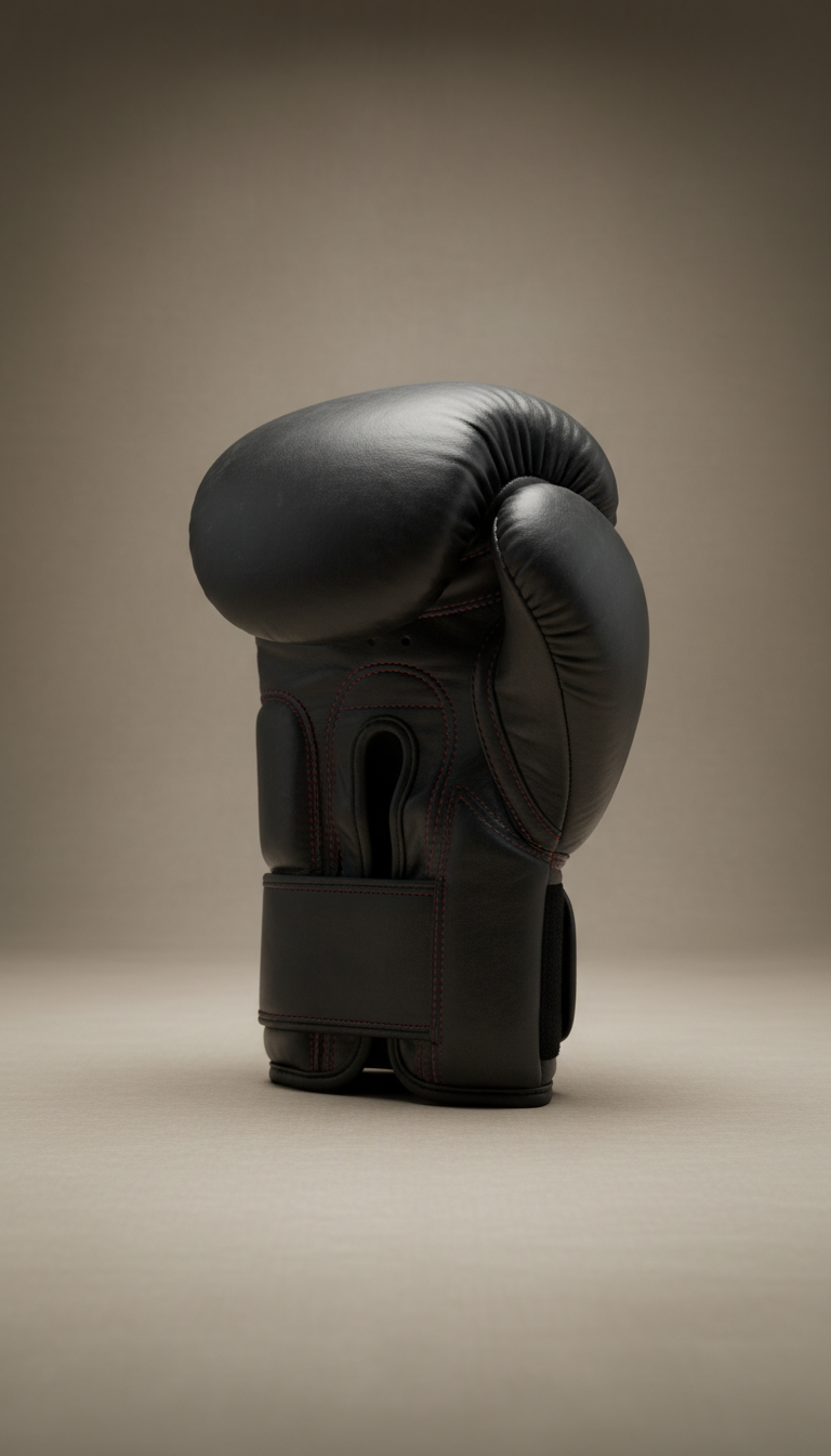Boxing glove in top-grain leather