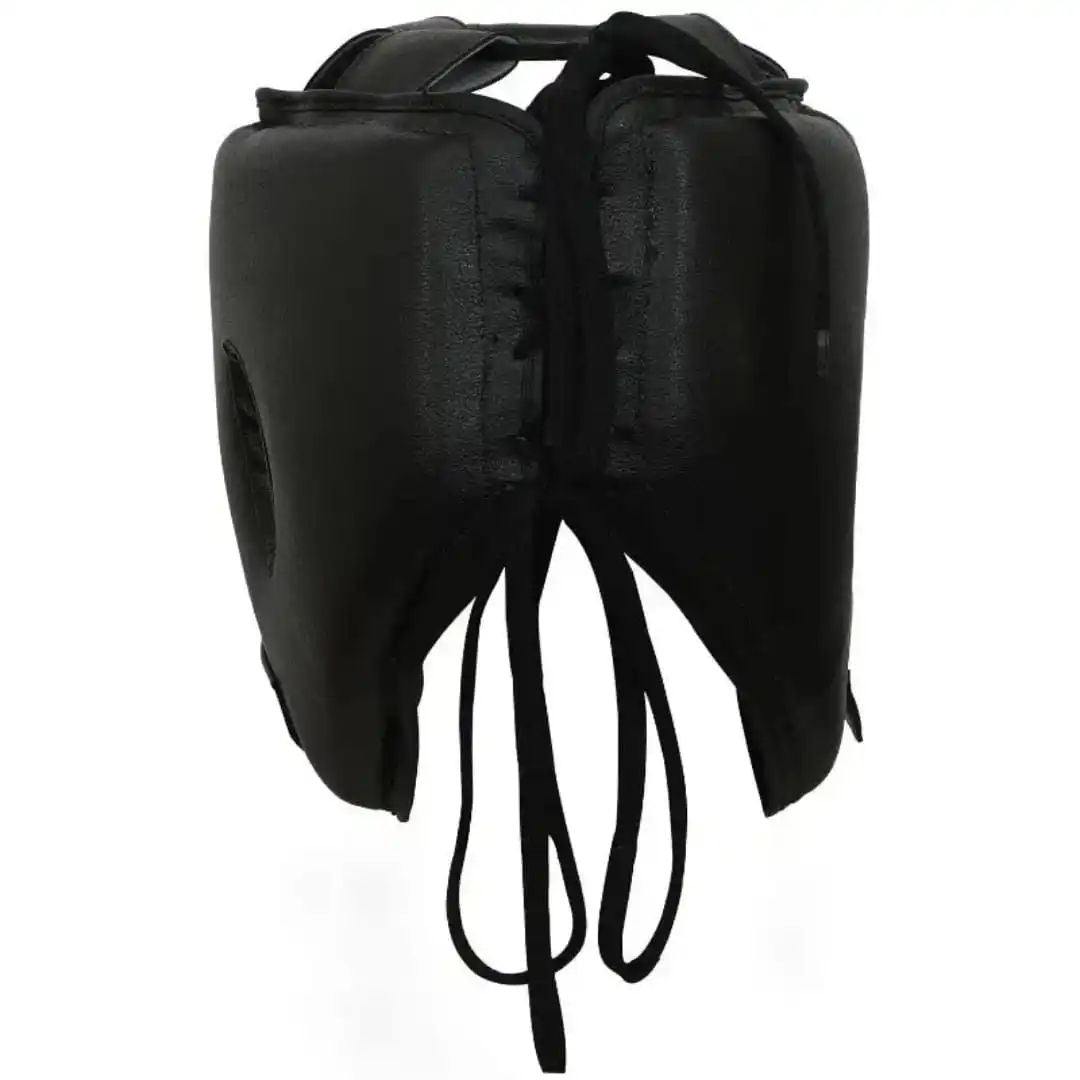 Red, White & Black Boxing Head Guard – Full Face Sparring Headgear