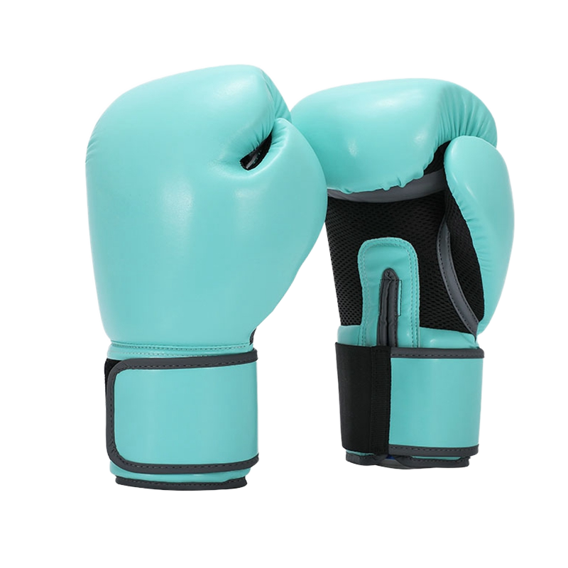 Genuine Leather Boxing Gloves for Training, Sparring & Muay Thai – Blue