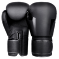 Genuine Leather Boxing Gloves for Training, Sparring & Muay Thai – Black