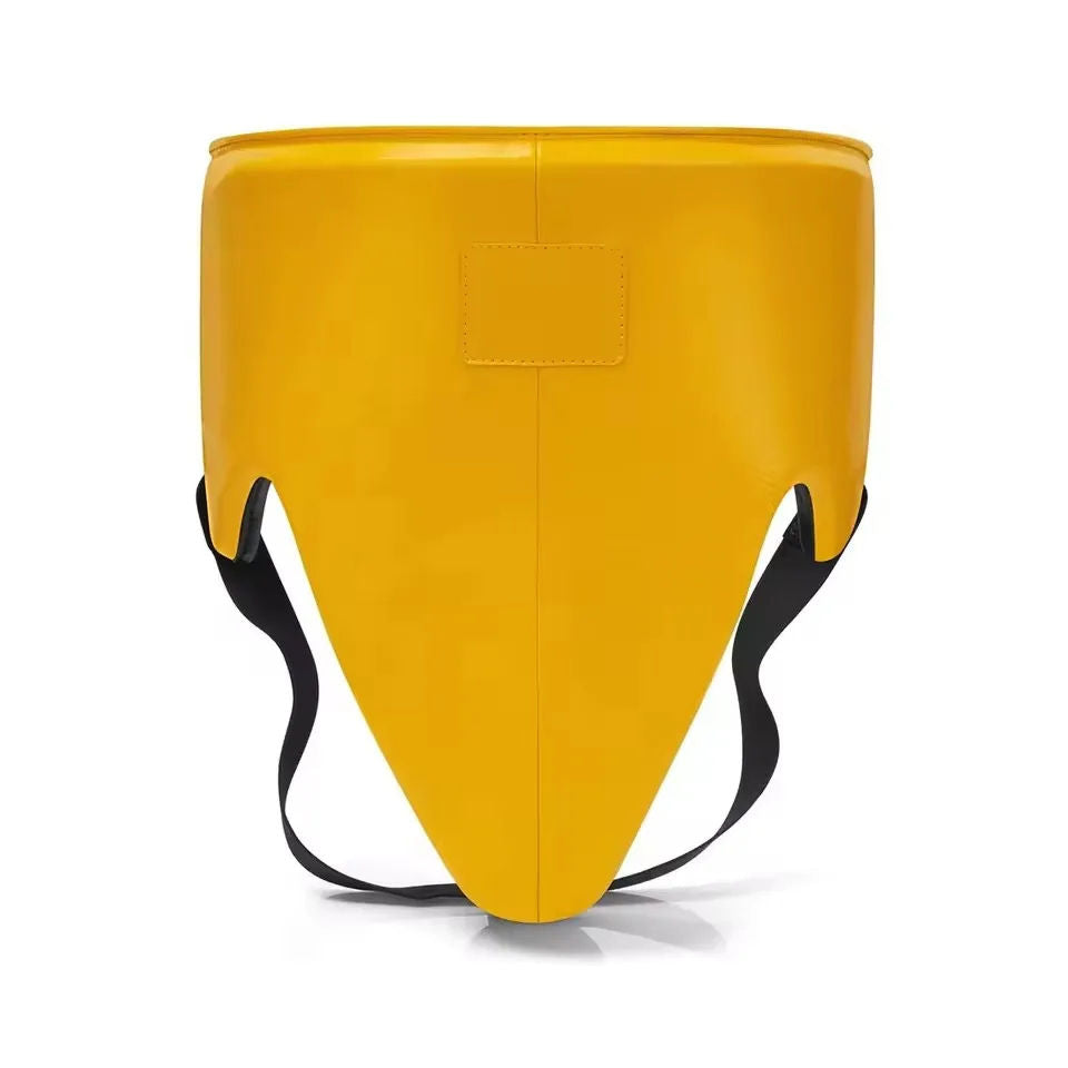 Yellow Boxing Groin Guard with Abdominal Protection – Sparring Protector