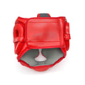 Red Boxing Head Guard with Face & Cheek Protection – Sparring Headgear | PlayGo Sports