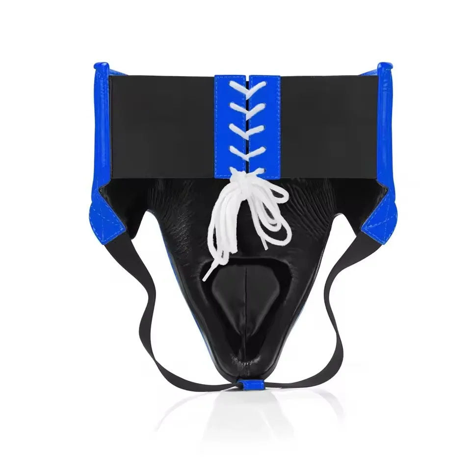 Blue Boxing Groin Guard with Padded Waist Protection – Sparring Protector