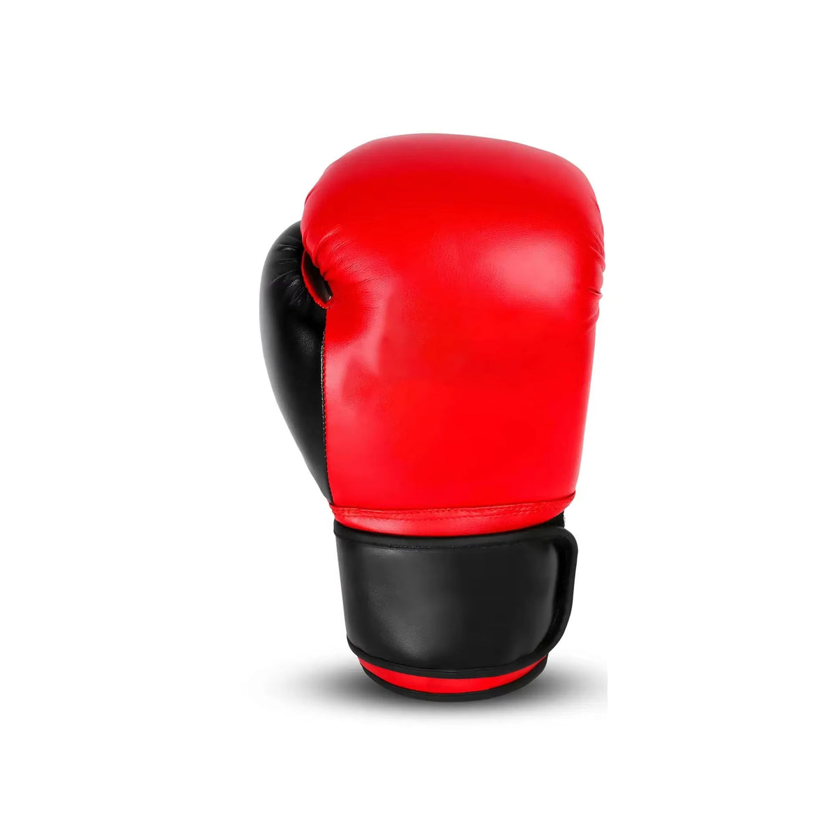 Genuine Leather Boxing Gloves for Training, Sparring & Muay Thai – Red & Black