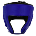 Blue Open Face Boxing Headgear – Lightweight Sparring Head Guard with Ear Protection | PlayGo Sports