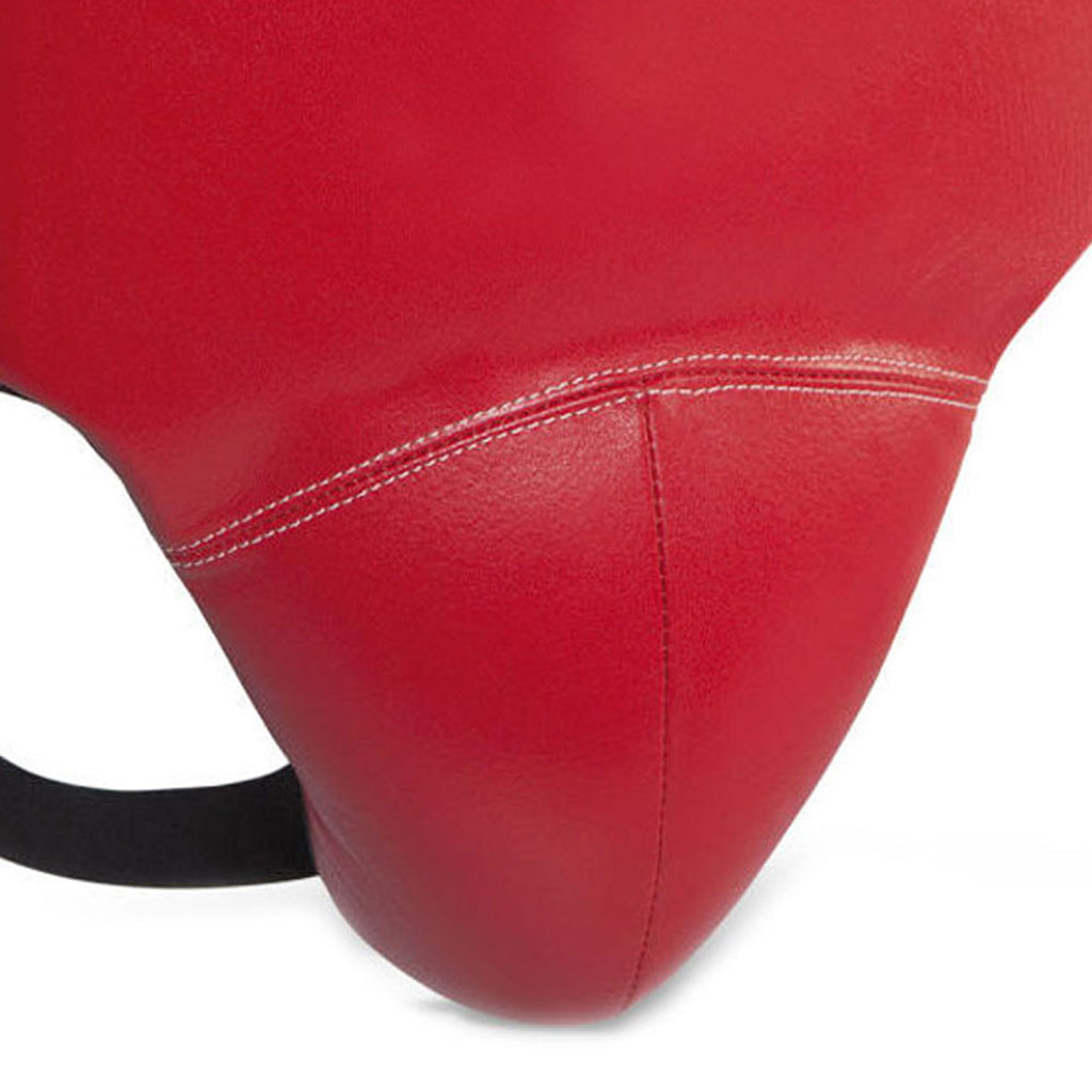 Red Boxing Groin Guard with Wide Waist Protection – Professional Sparring Protector