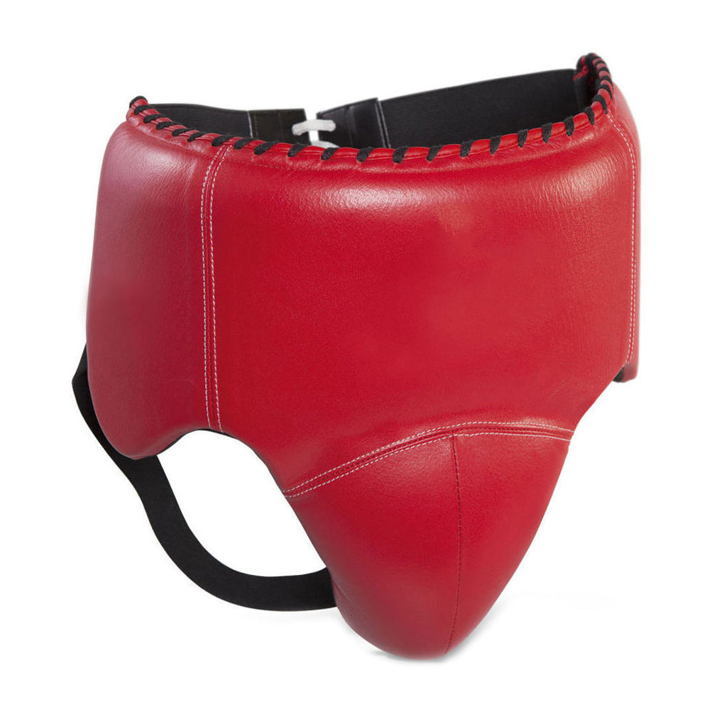 Red Boxing Groin Guard with Wide Waist Protection – Professional Sparring Protector